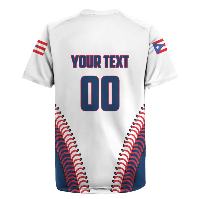 Custom Baseball Puerto Rico 2025 Team Rubio Retro Style Rugby Jersey
