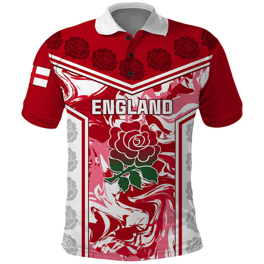 England Rugby The Red Rose Come On 2023 World Cup Polo Shirt