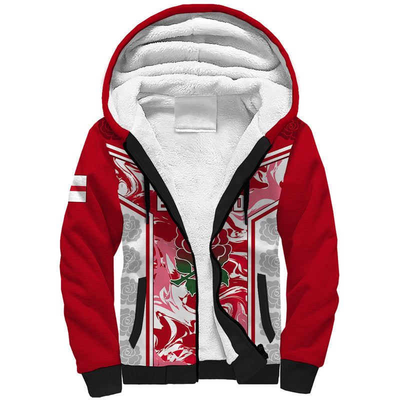England Rugby The Red Rose Come On 2023 World Cup Sherpa Hoodie