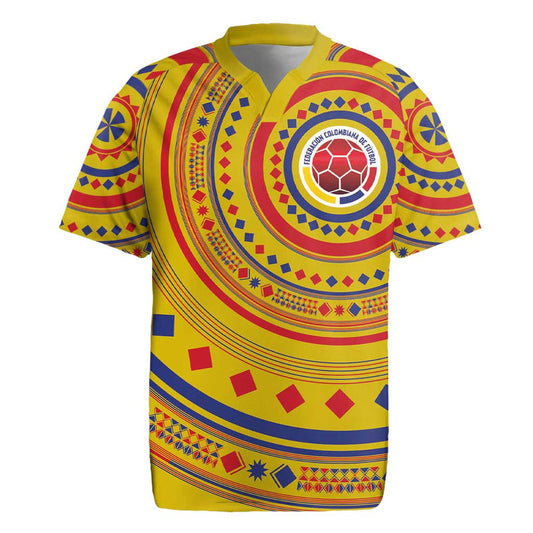 Custom Colombia Football Sporty Vueltiao Hat Rugby Jersey