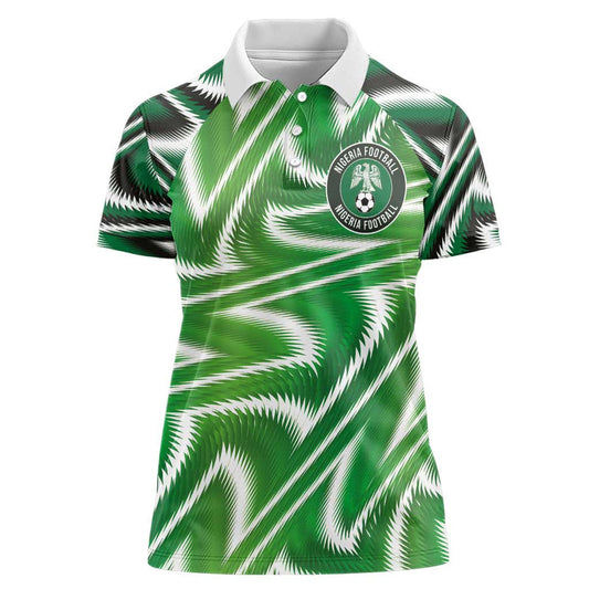 Custom Nigeria Football Sporty Super Eagles Women Polo Shirt