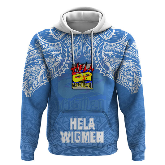 Custom Hela Wigmen Rugby Papua New Guinea Polynesian Tattoo Hoodie