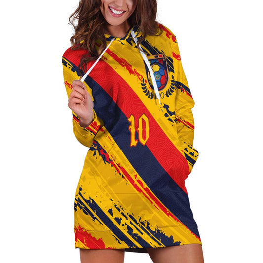 Custom Ecuador Football La Tricolor-100th Anniversary Hoodie Dress