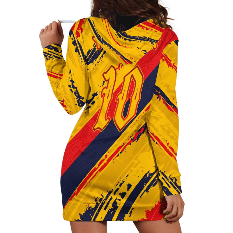 Custom Ecuador Football La Tricolor-100th Anniversary Hoodie Dress