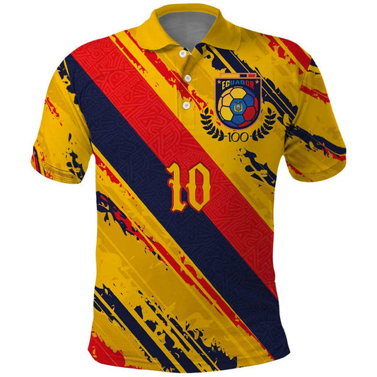 Custom Ecuador Football La Tricolor-100th Anniversary Polo Shirt
