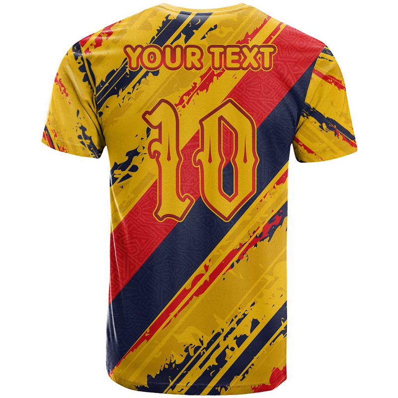 Custom Ecuador Football T Shirt La Tricolor-100th Anniversary