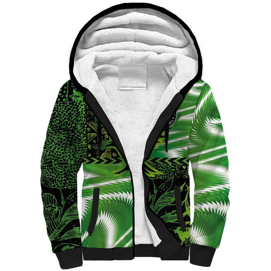 Custom Nigeria Football Super Eagles Spirit Sherpa Hoodie