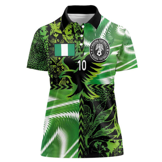 Custom Nigeria Football Super Eagles Spirit Women Polo Shirt