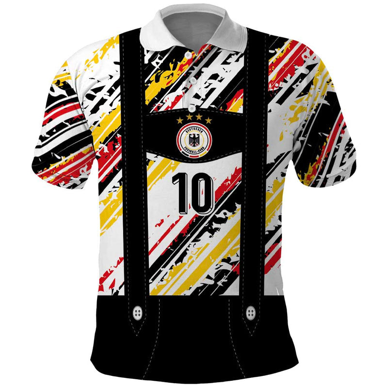 Custom German Football Die Mannschaft-lederhosen Costume Style Polo Shirt