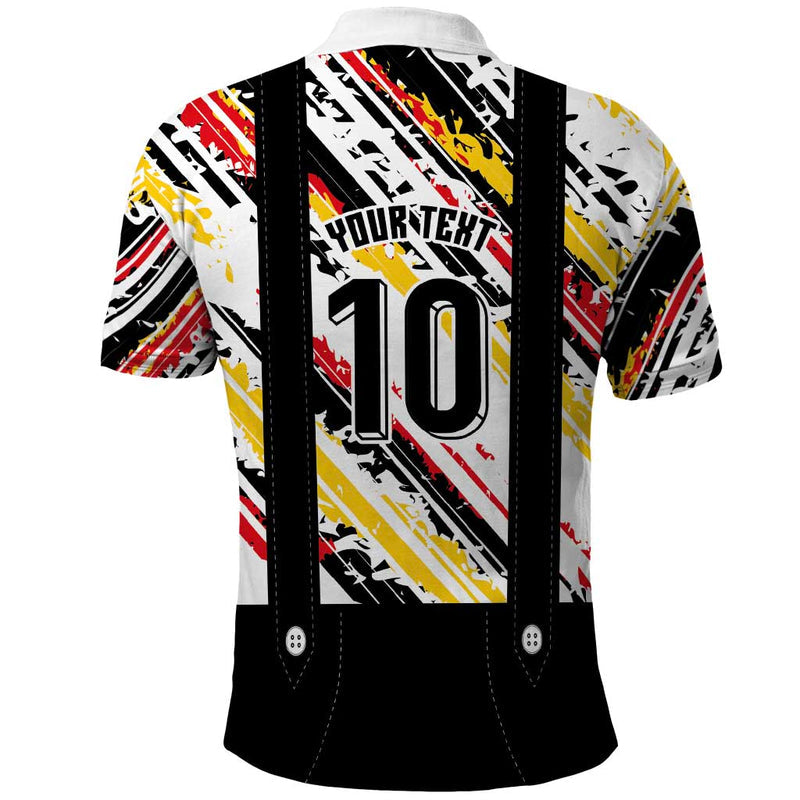 Custom German Football Die Mannschaft-lederhosen Costume Style Polo Shirt