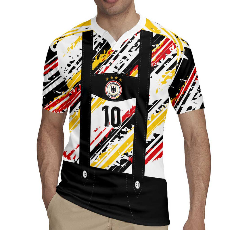 Custom German Football Die Mannschaft-lederhosen Costume Style Rugby Jersey