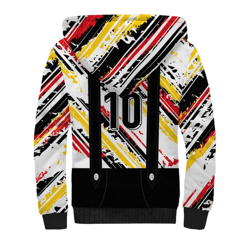 Custom German Football Die Mannschaft-lederhosen Costume Style Sherpa Hoodie