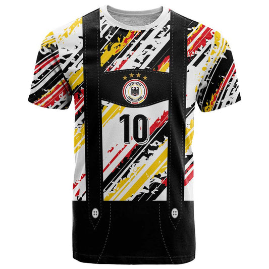Custom German Football Die Mannschaft-lederhosen Costume Style T Shirt