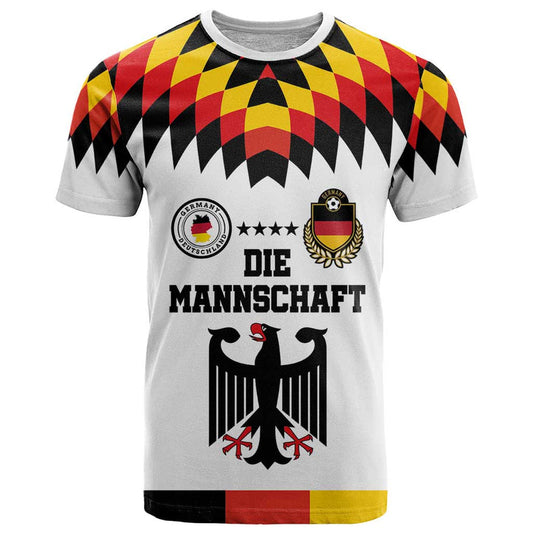 Custom Germany Football 2024 Go Champion Design 90s Style Home Color T Shirt