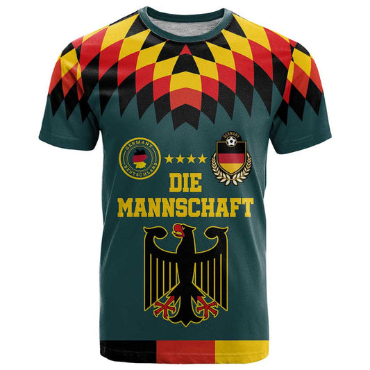 Custom Germany Football 2024 Go Champion Design 90s Style Away Color T Shirt