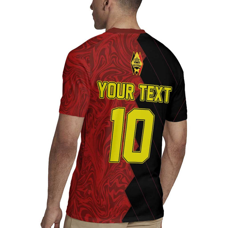 Custom Belgium Football 2024 Go Champion Rugby Jersey
