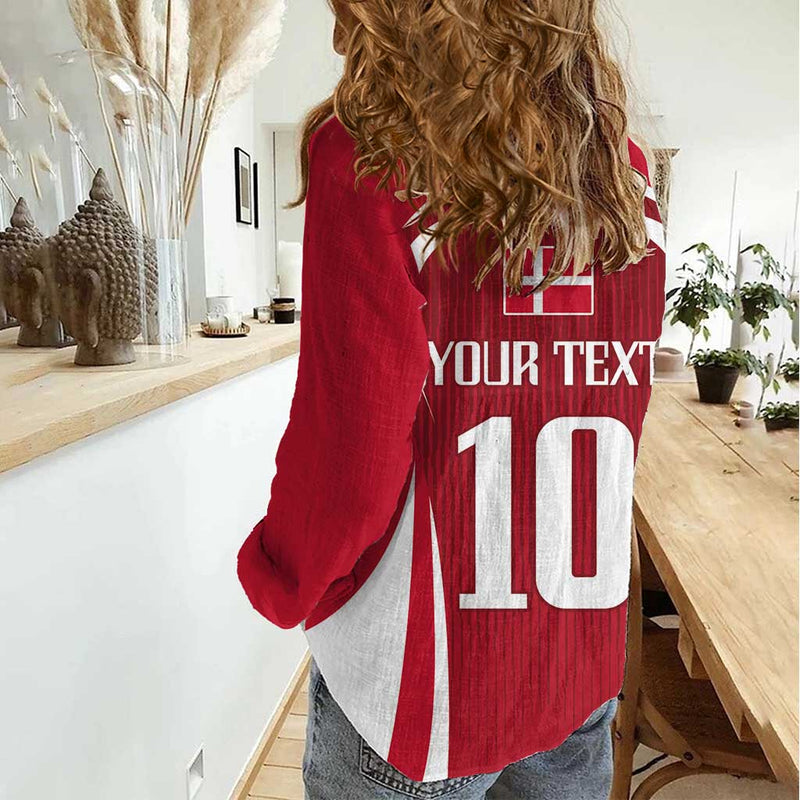Denmark Football 2024 Go Champion Women Casual Shirt