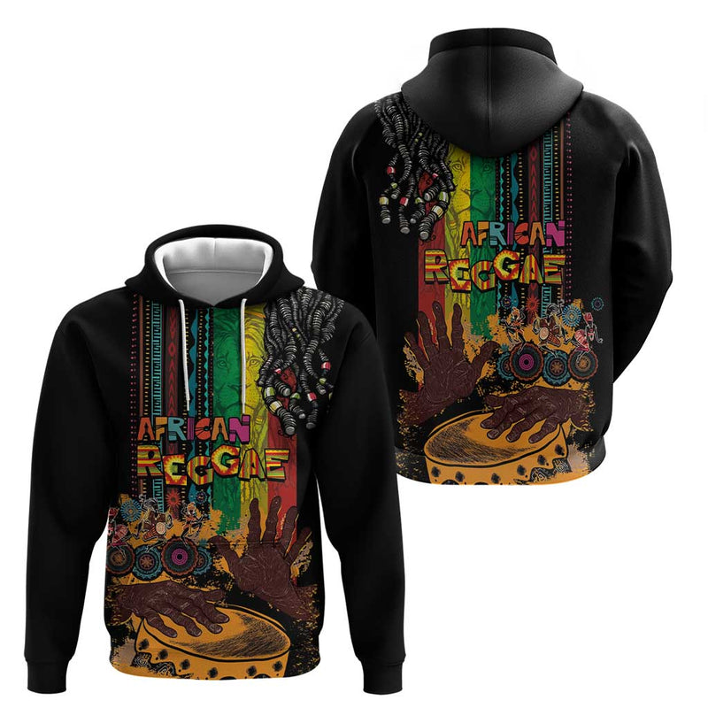 Afro-Caribbean African and Reggae Art Music Hoodie