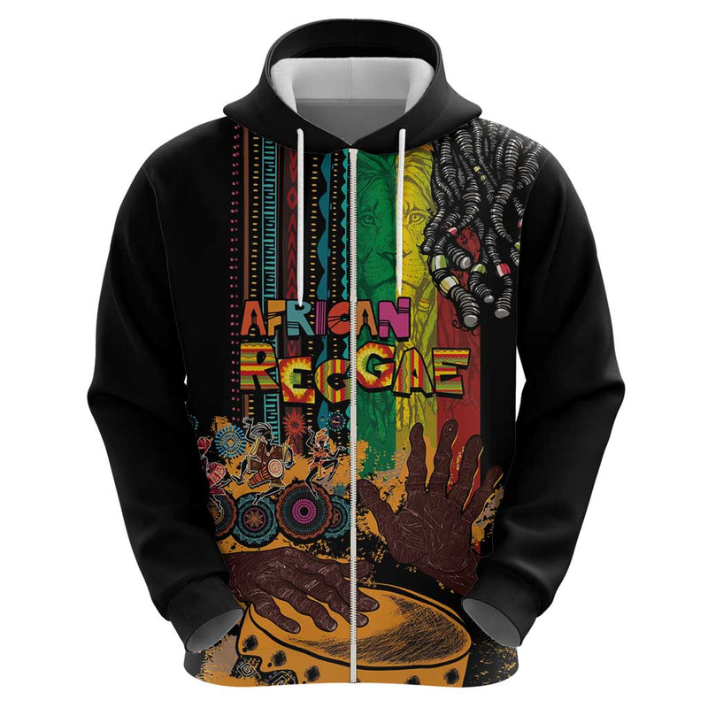 Afro-Caribbean African and Reggae Art Music Hoodie