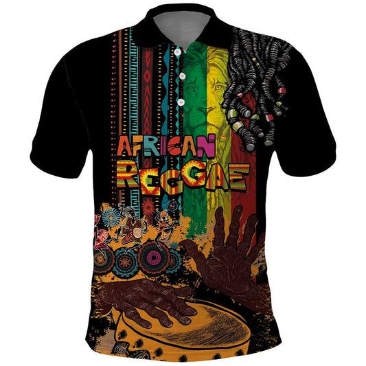 Afro-Caribbean African and Reggae Art Music Polo Shirt