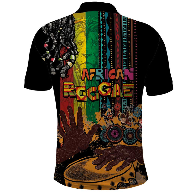 Afro-Caribbean African and Reggae Art Music Polo Shirt