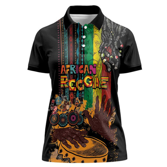 Afro-Caribbean African and Reggae Art Music Women Polo Shirt