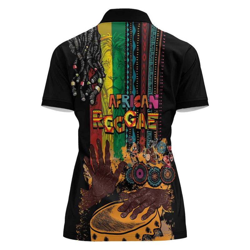 Afro-Caribbean African and Reggae Art Music Women Polo Shirt