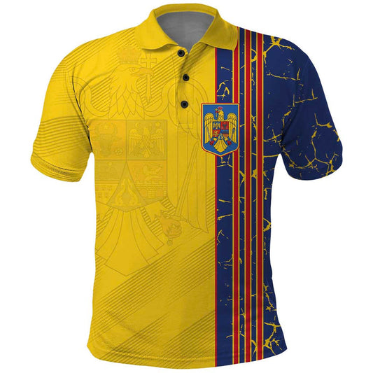 Custom Romania Football 2024 Go Champion Polo Shirt