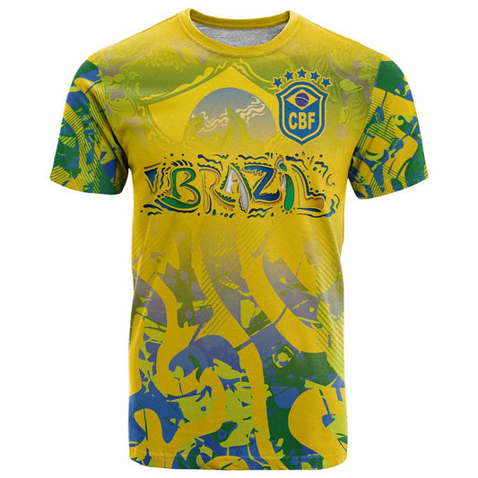 Custom Brazil Football Champion 2024 T Shirt