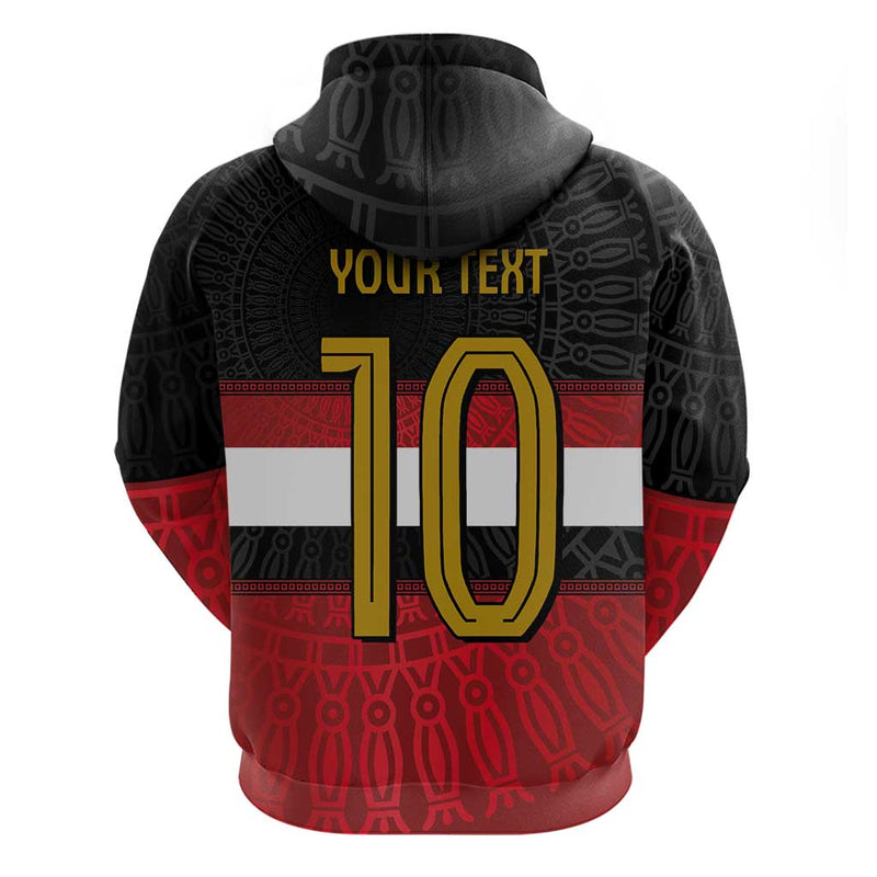 Custom Egypt National Football Egyptian Geometric And Flag Hoodie