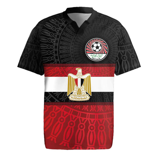 Custom Egypt National Football Egyptian Geometric And Flag Rugby Jersey