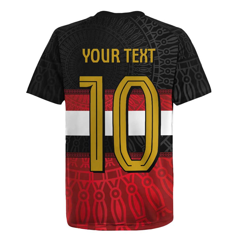 Custom Egypt National Football Egyptian Geometric And Flag Rugby Jersey