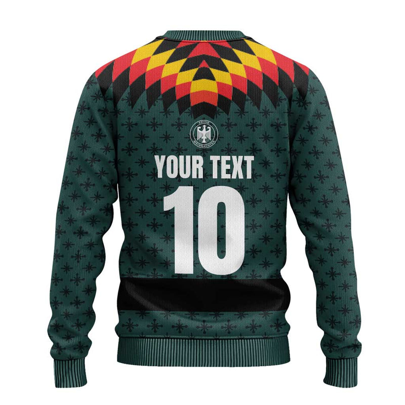 Custom German Christmas Ugly Christmas Sweater German Football Jersey Mix Santa Suit Style