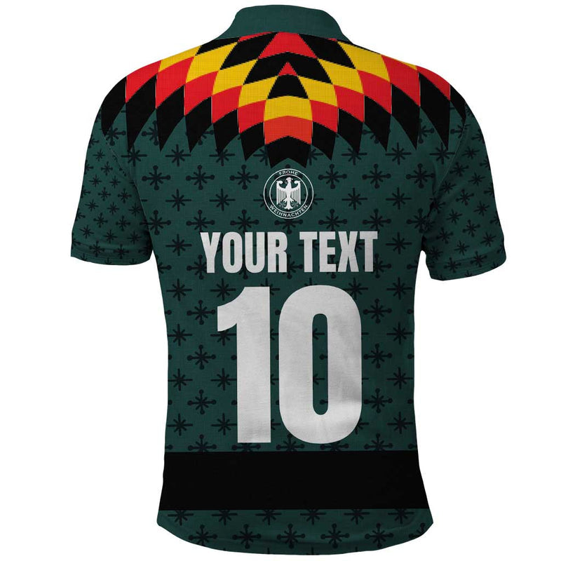 Custom German Christmas German Football Jersey mix Santa Suit Style Polo Shirt