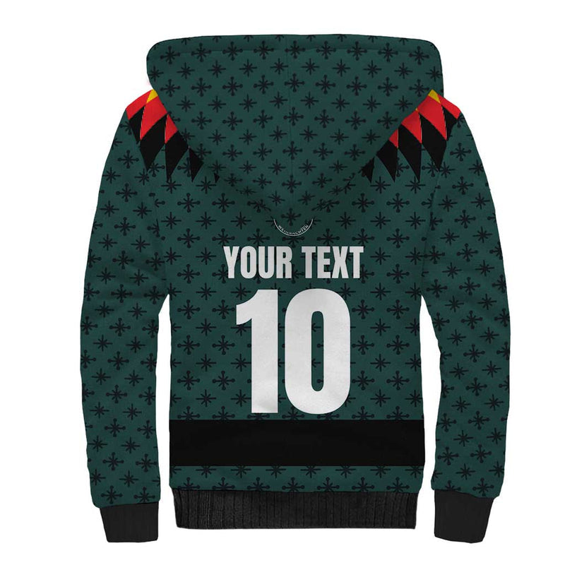Custom German Christmas German Football Jersey mix Santa Suit Style Sherpa Hoodie