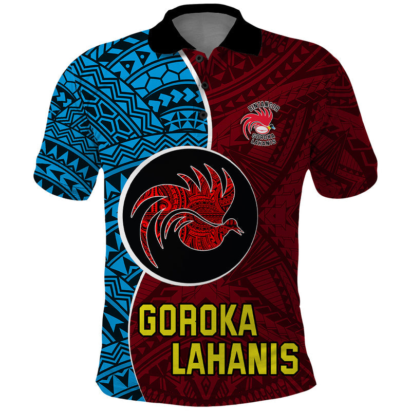 Custom Bintangor Goroka Lahanis Rugby Papua New Guinea Polynesian Tattoo Polo Shirt