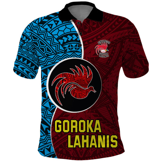 Custom Bintangor Goroka Lahanis Rugby Papua New Guinea Polynesian Tattoo Polo Shirt