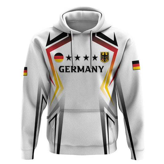 Custom Germany 2024 Football Go Champions Nationalelf White Version Hoodie