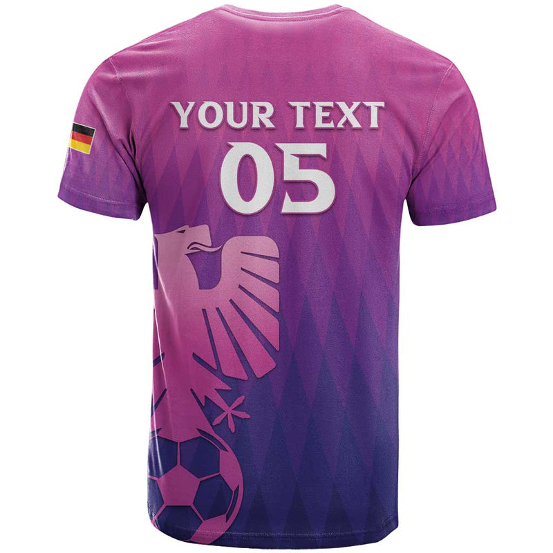 Custom Germany 2024 Football Go Champions Nationalelf Pink Version T Shirt