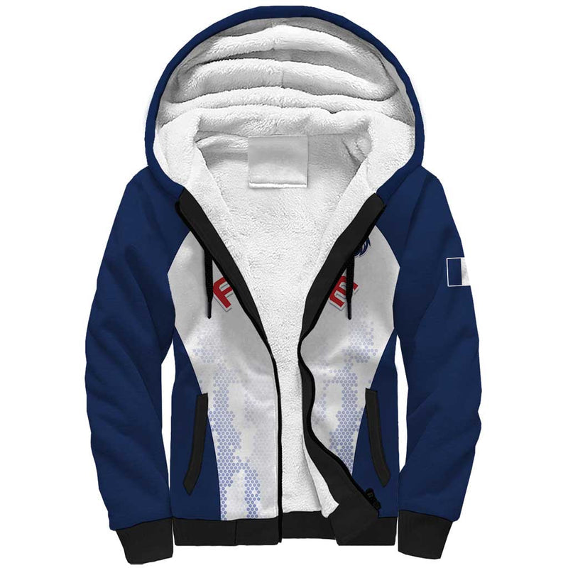 Custom France 2024 Football Go Champions Les Bleus Sherpa Hoodie