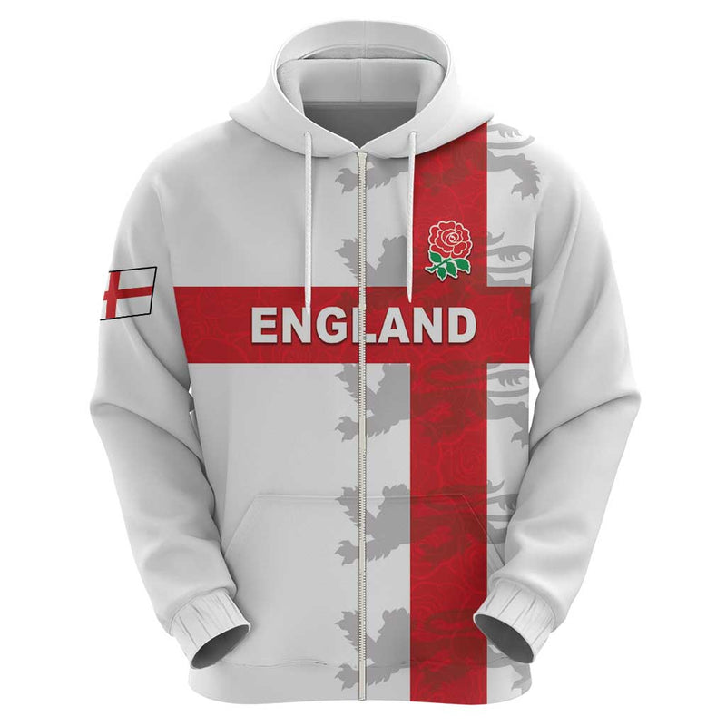Custom England Rugby Vintage Style Hoodie