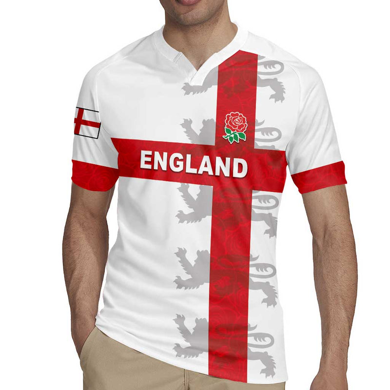 Custom England Rugby Vintage Style Rugby Jersey