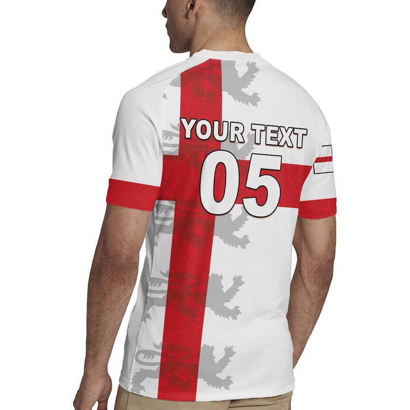 Custom England Rugby Vintage Style Rugby Jersey
