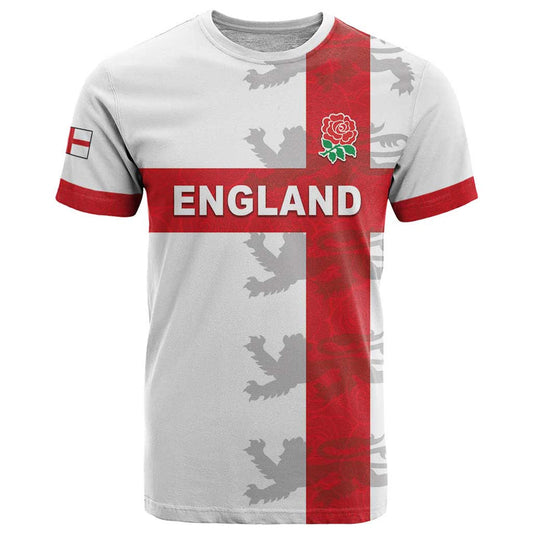 Custom England Rugby Vintage Style T Shirt