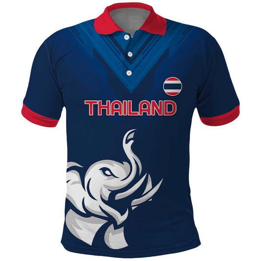 Custom Thailand Football Go Champions Polo Shirt