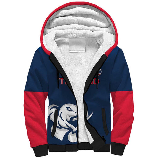 Custom Thailand Football Go Champions Sherpa Hoodie