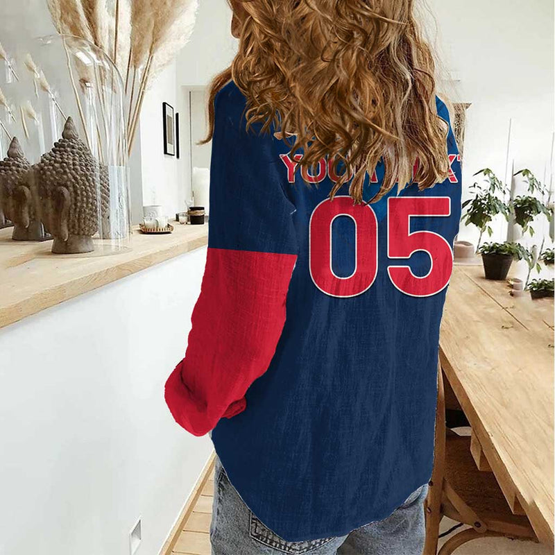 Custom Thailand Football Go Champions Women Casual Shirt