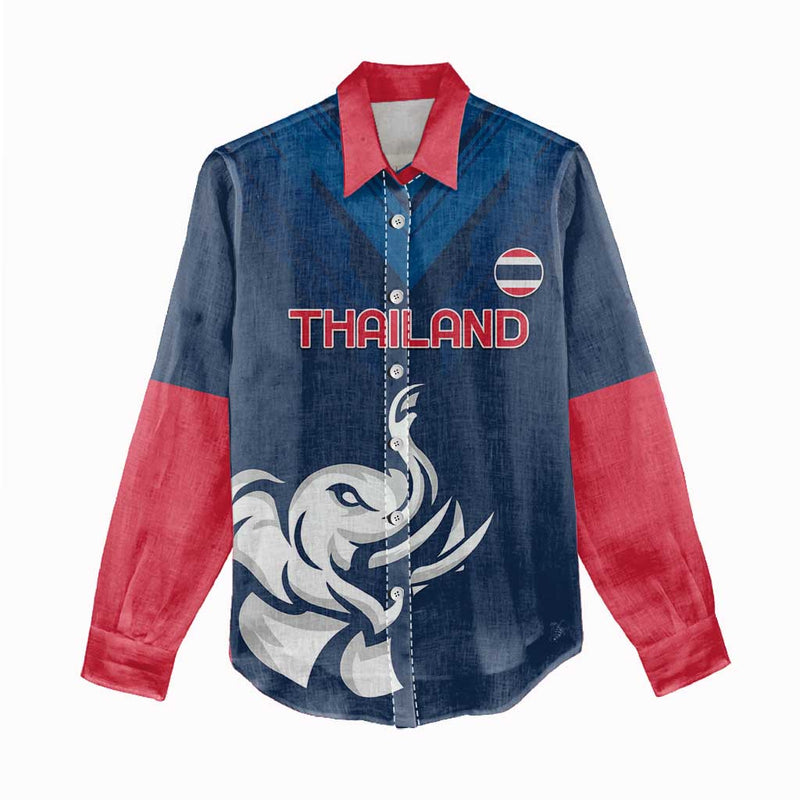 Custom Thailand Football Go Champions Women Casual Shirt