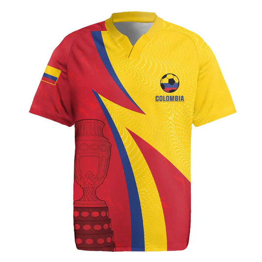 Custom Colombia 2024 Football Go Champions Los Cafeteros Rugby Jersey