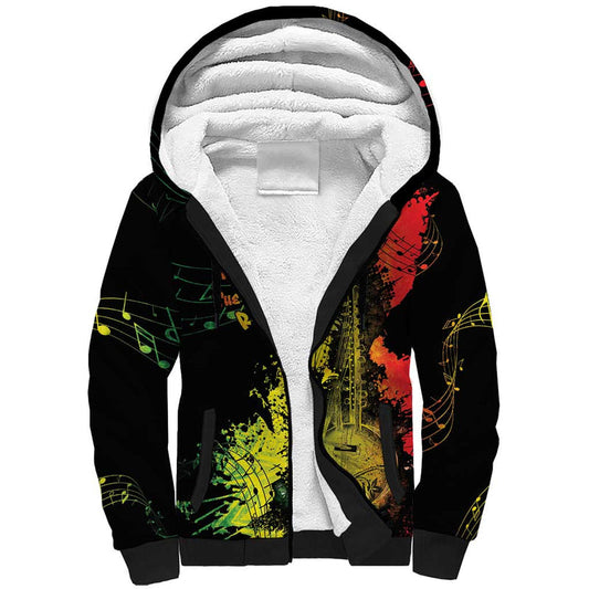 Afro Music Pride From Our Roots The World Finds Rhythm Sherpa Hoodie